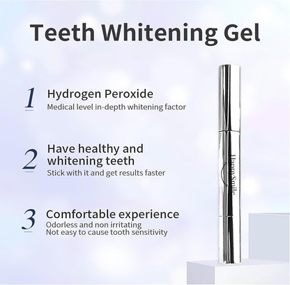 Teeth Whitening Pen Set of 3, Gentle on Sensitive Teeth | Achieve a Brighter Smile, Easier than Strips or Other Whitening Kits, Professional Results
