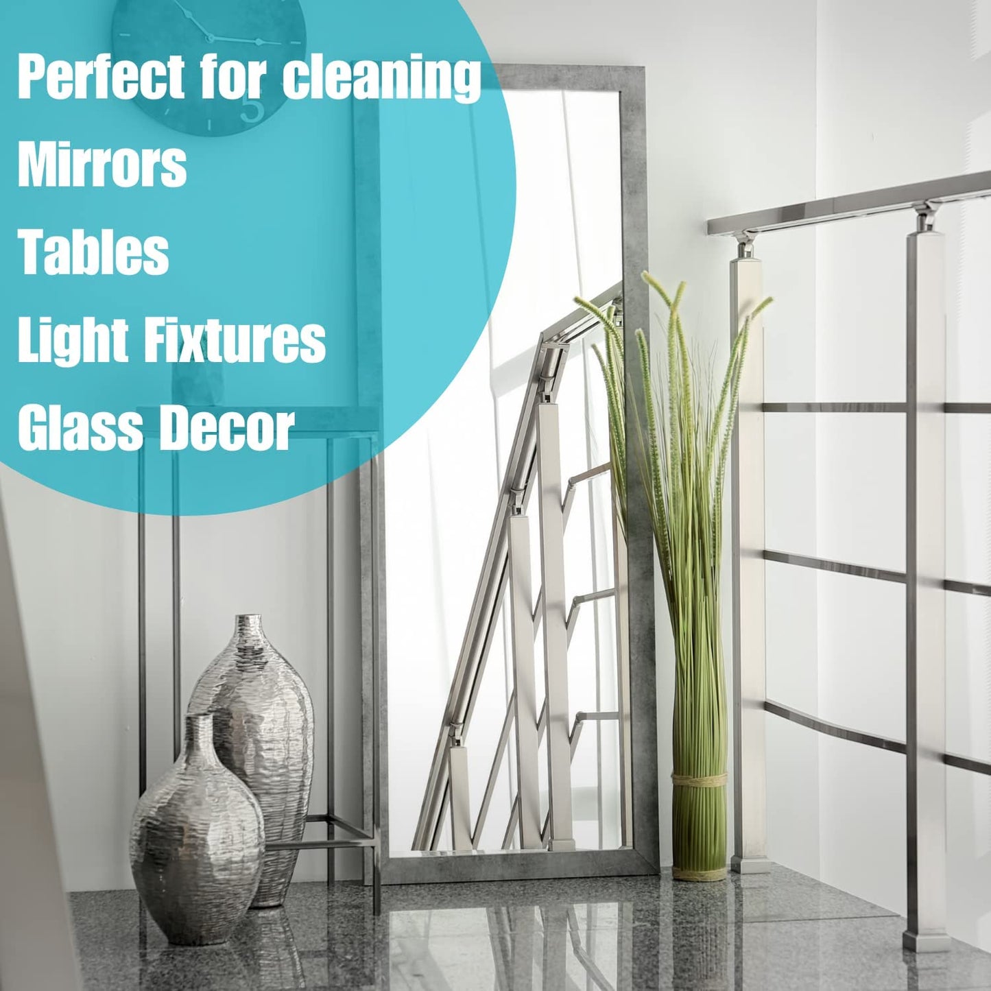 92194-4PK Premium Glass and Window Cleaner Spray – Cleans Glass, Windows, Mirrors, Shower Doors, and More – Streak-Free, Ammonia-Free, Tint-Safe – 32 Fl Oz (Pack of 4)